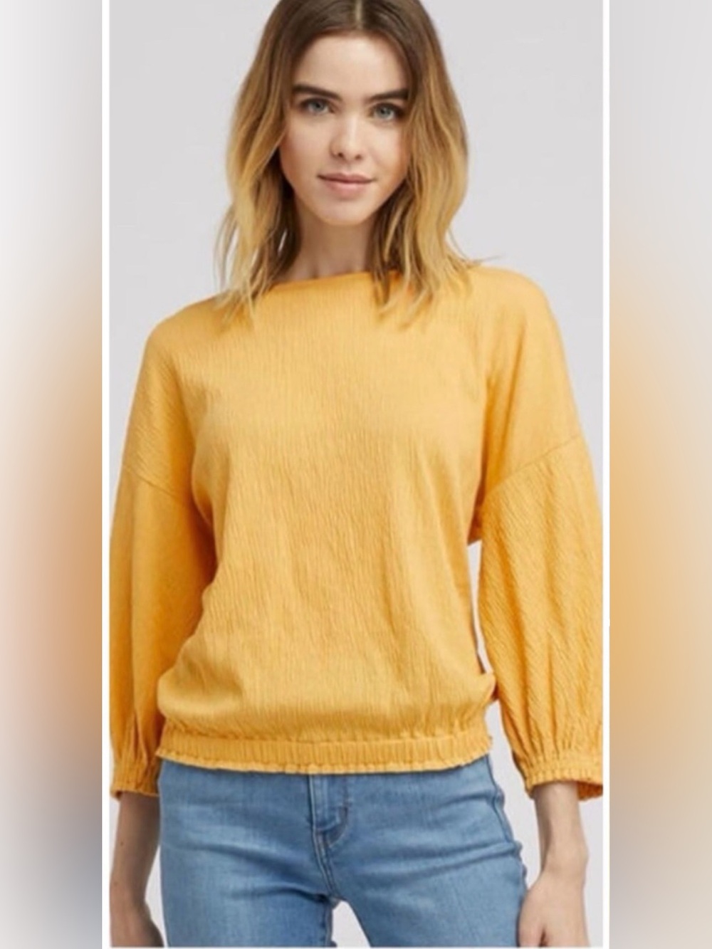 Uniqlo Super Soft Crepe Gather Top